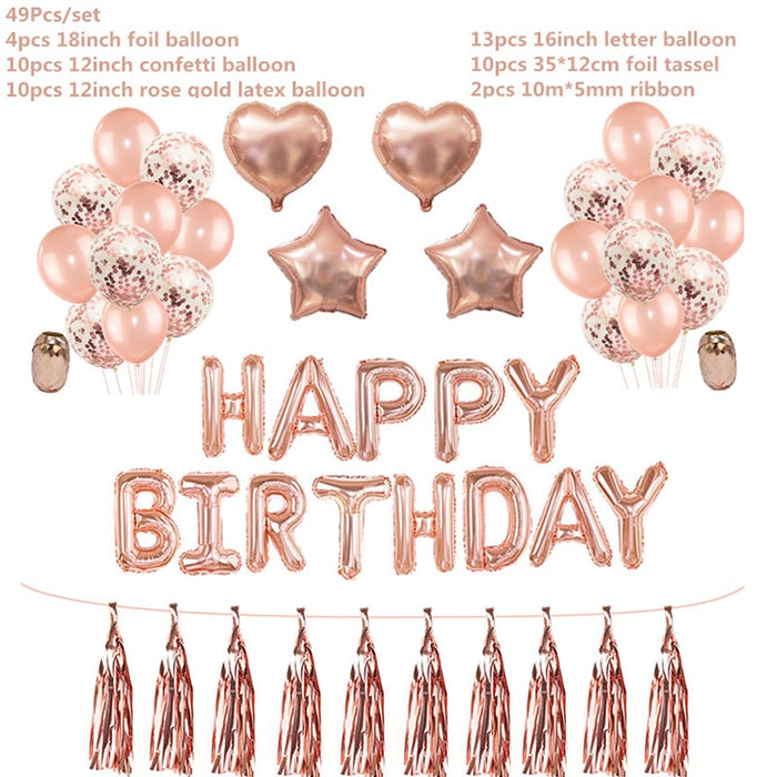 49pcs balloons