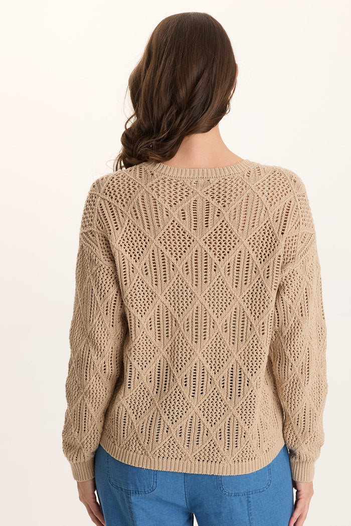 XCVI Rothwell Cotton Knit Relaxed-Fit Sweater Top