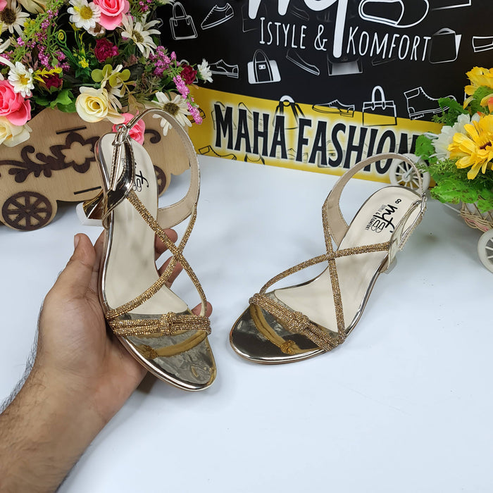 RW-108 Golden - Maha fashions - Women Sandals