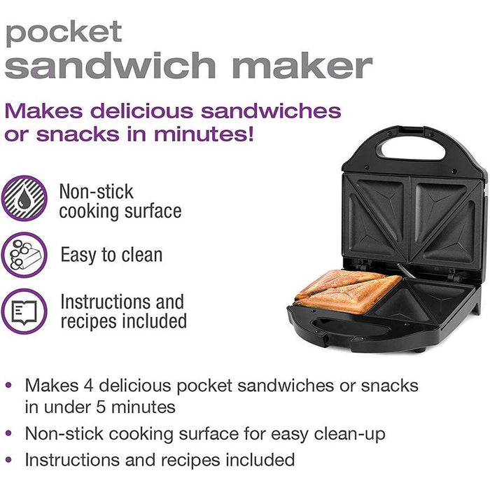 SALTON Sandwich Maker - SM1068BK