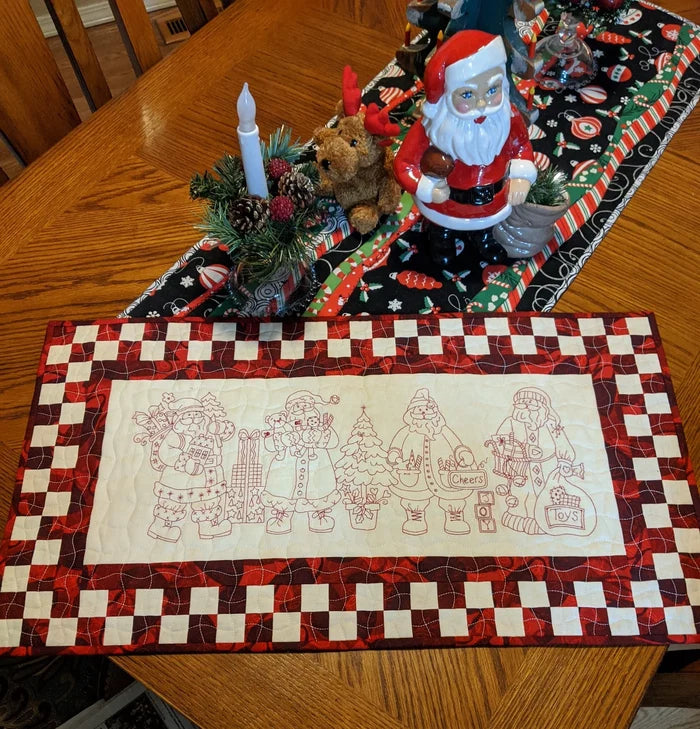 Santa Quartet! Machine Embroidery USB