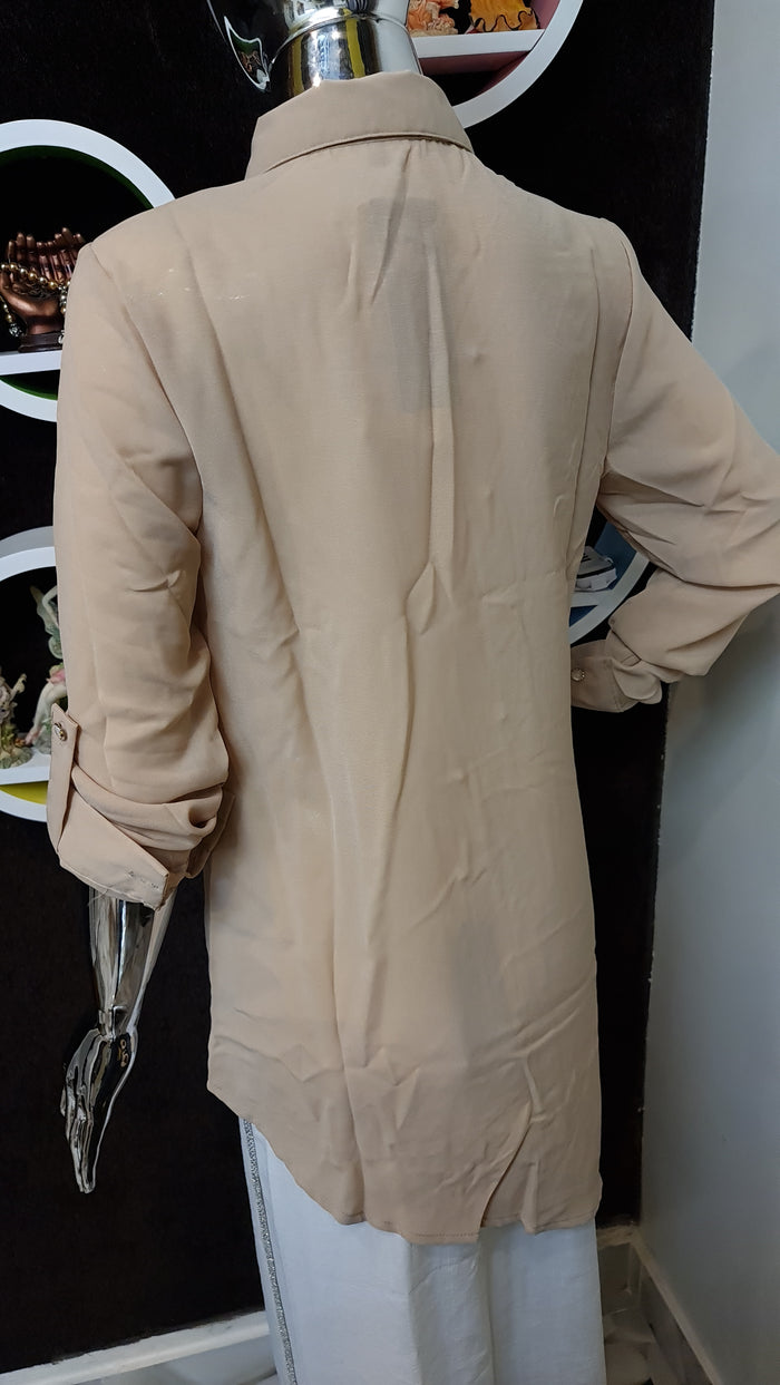 Skin Embroidery casual shirt - Maha fashions - Shirts