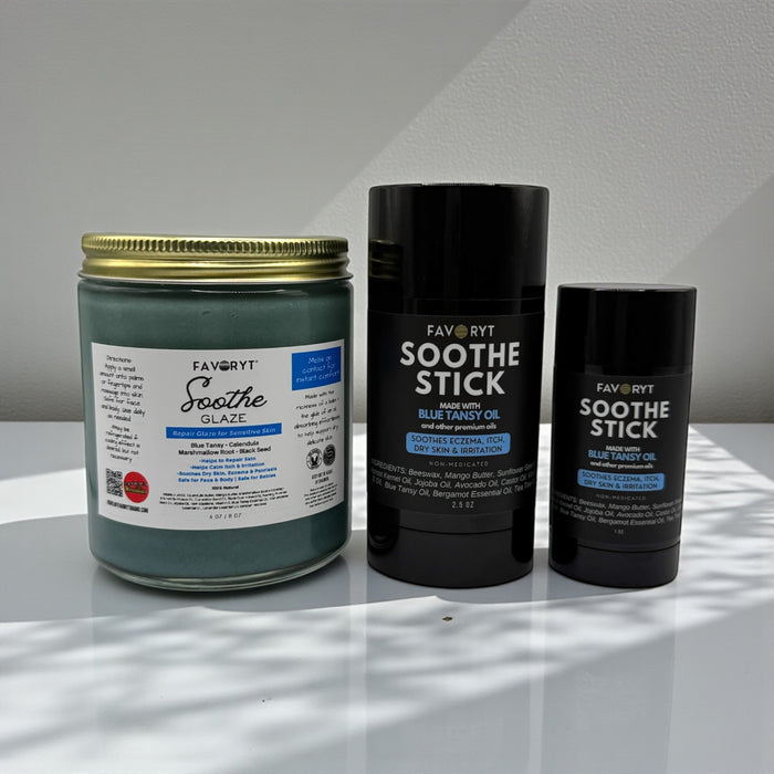 Soothe Home & Away Care Bundle- for Eczema and Dry, Cracked Skin, Soothing effect for itch and irritation, Baby Safe
