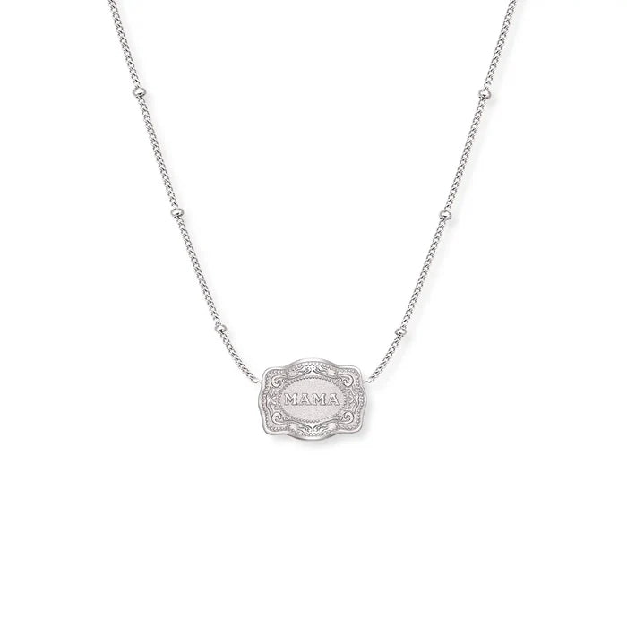 SpurWest Ultra Mini Belt Buckle Mama Necklace