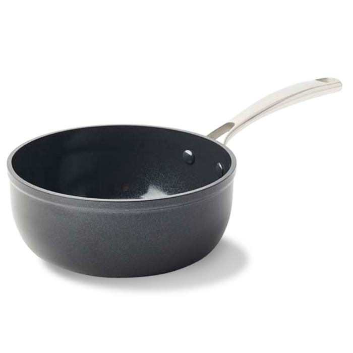 Superior Ceramic sauteuse 20 cm zwart vooraanzicht