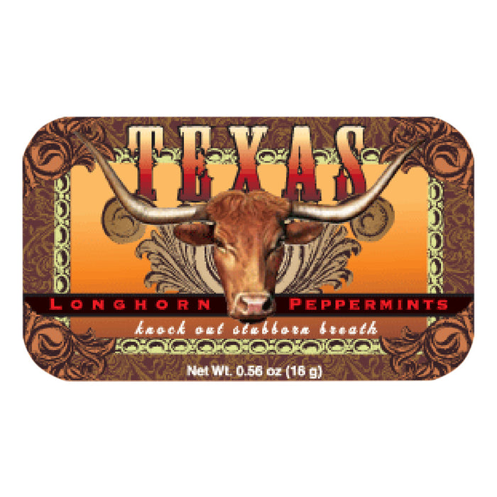 Texas Long Horn Mints Tins - 24ct