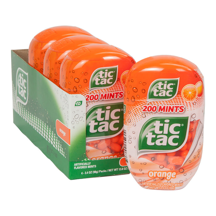 Tic Tac Orange Candy Bottle Pack 3.4oz - 4ct