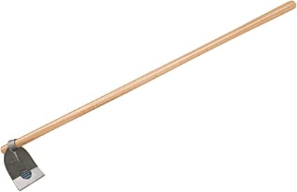 Truper Round Eye Hoe, 6 3/4" with 54 Inch Handle, Durable, For Both Residential and Commercial Use - 10612 MEGA
