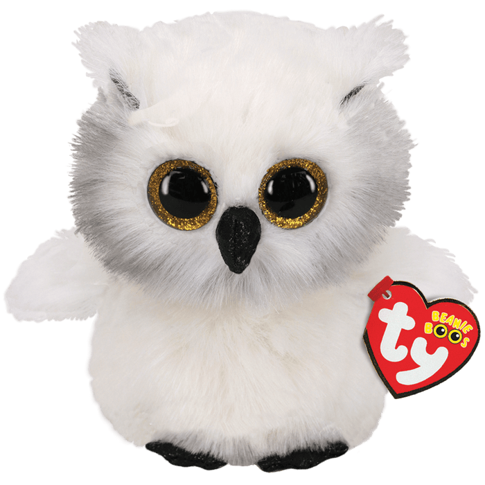 Ty Beanie Boos 8 Inch Austin the Snowy Owl Plush Toy
