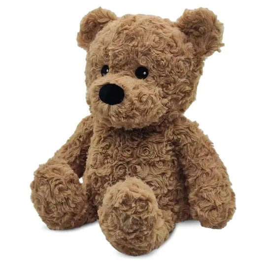 Warmies 13 Inch Brown Curly Bear Plush Toy - Owl & Goose Gifts