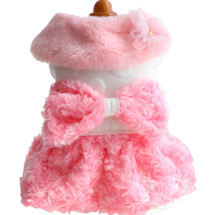 Winter Cat or Dog Fancy Winter Dress - Outfit-Small Dog Clothes-Pet Party Clothing