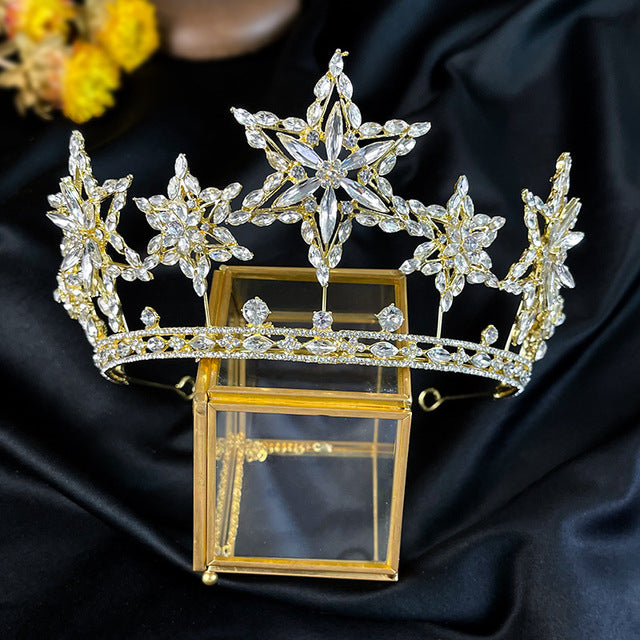 You are the Star - Rhinestone Crystal Fashion Bridal Tiara-Crown for Wedding or Mis Quince