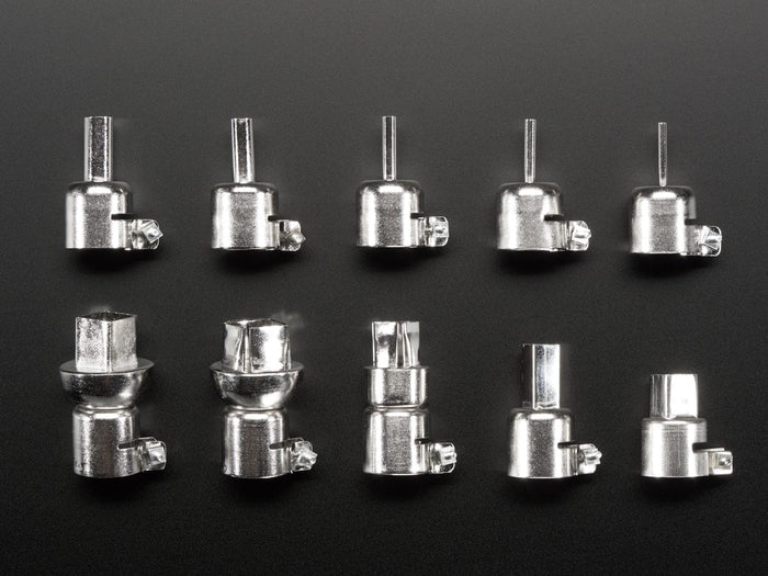 10-piece Hot Air Rework Soldering Nozzle Kit by The Pi Hut - The Pi Hut