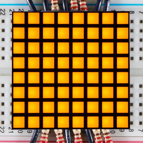 1.2" 8x8 Matrix Square Pixel - Yellow (KWM-R30881CUYB) by Adafruit - The Pi Hut