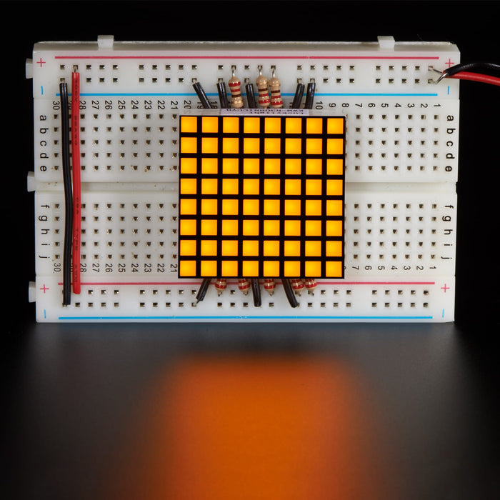 1.2" 8x8 Matrix Square Pixel - Yellow (KWM-R30881CUYB) by Adafruit - The Pi Hut