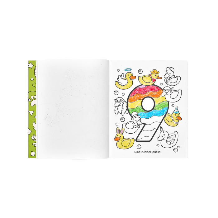 OOLY inside of Shapes and numbers coloring book