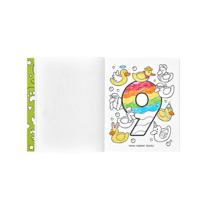 OOLY inside of Shapes and numbers coloring book