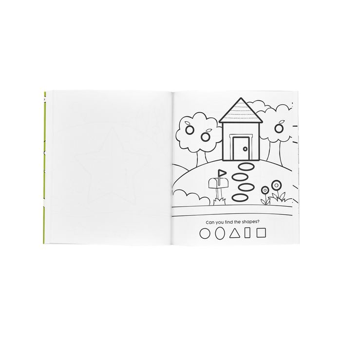 OOLY inside of Shapes and numbers coloring book