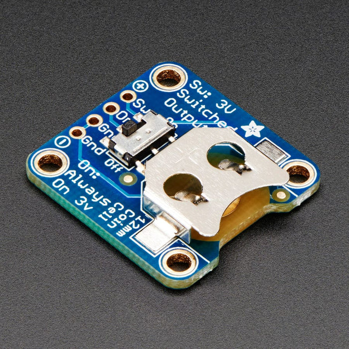 12mm Coin Cell Breakout with On-Off Switch by Adafruit - The Pi Hut