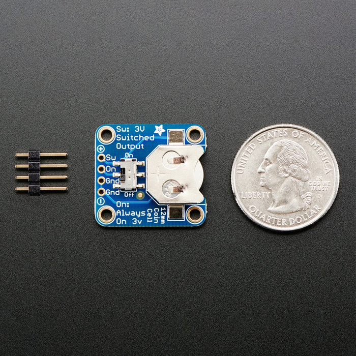 12mm Coin Cell Breakout with On-Off Switch by Adafruit - The Pi Hut