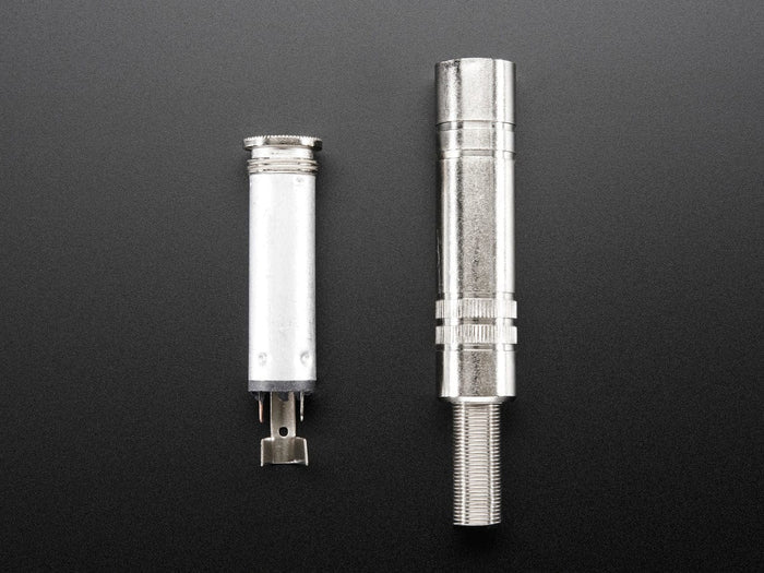 1/4" (6.35mm) DIY Stereo In-Line Jack [discontinued] by The Pi Hut - The Pi Hut