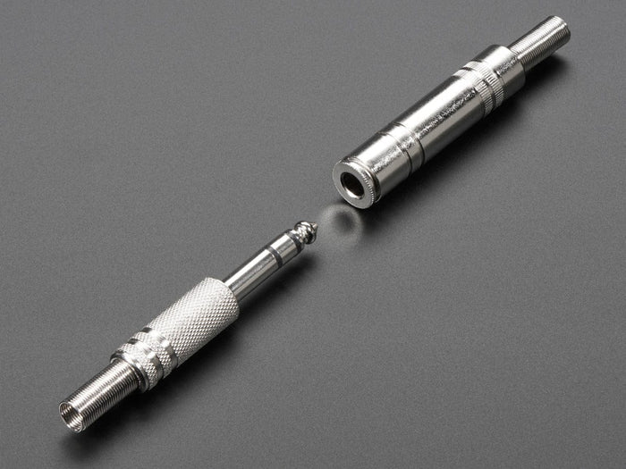 1/4" (6.35mm) DIY Stereo In-Line Jack [discontinued] by The Pi Hut - The Pi Hut