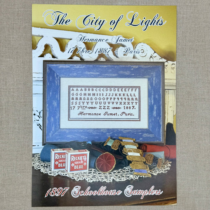 1897 Schoolhouse Samplers - The City of Lights -  Physical Chart