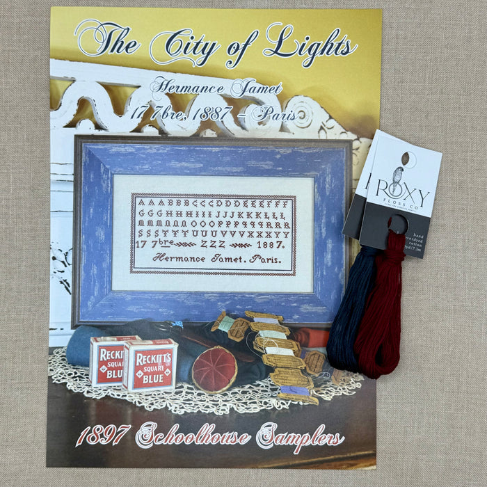 1897 Schoolhouse Samplers - The City of Lights -  Physical Chart