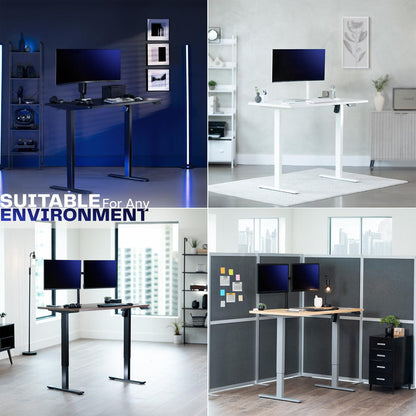 Single Motor Electric Desk with Push Button Memory Controller suitable for any environment.