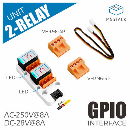 2-Channel SPST Relay Unit - m5stack-store