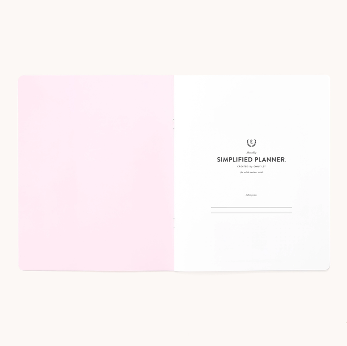 2026 Softcover Monthly Simplified Planner - Happy Stripe