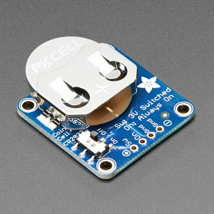 20mm Coin Cell Breakout w/On-Off Switch (CR2032) by Adafruit - The Pi Hut