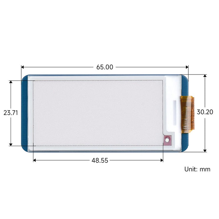 2.13" ePaper Display HAT B - Red/Black/White (250x122) by Waveshare - The Pi Hut