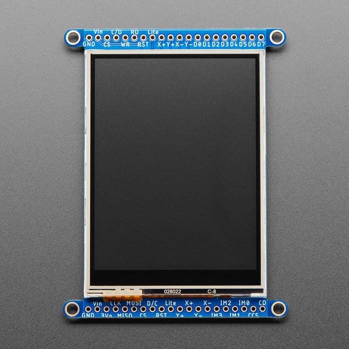 2.8" TFT LCD with Touchscreen Breakout Board with MicroSD Socket (ILI9341) by Adafruit - The Pi Hut