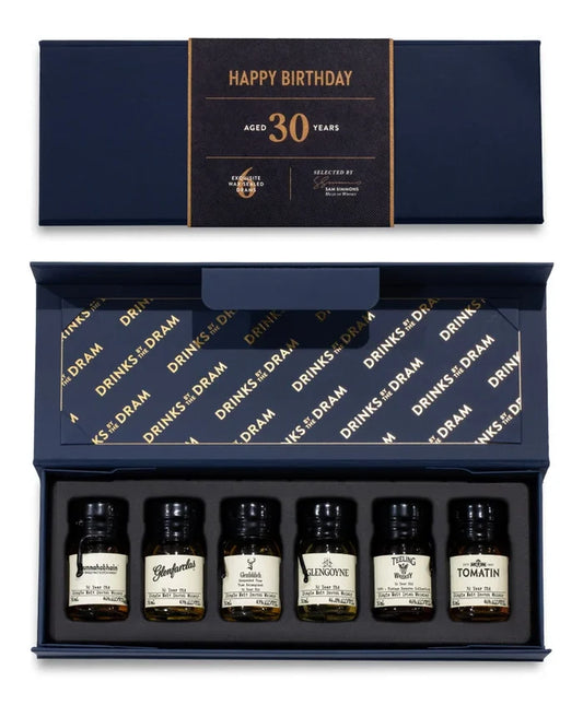 30th Birthday Whisky 6 Dram Tasting Set 18cl
