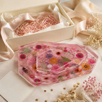 3PCS Irregular Tray Resin Mold Set DIY Abstract Coaster, Jewelry Tray & Aesthetic Home Decor