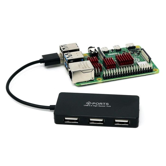 4-Port USB Hub for Raspberry Pi [Discontinued] by The Pi Hut - The Pi Hut