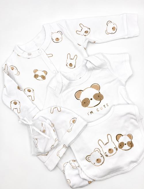 5pc Animals Onesie Set