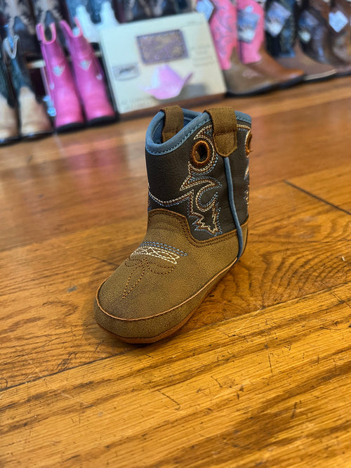 Twister Blue Baby Buckers Cowboy Boots
