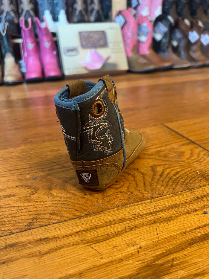 Twister Blue Baby Buckers Cowboy Boots