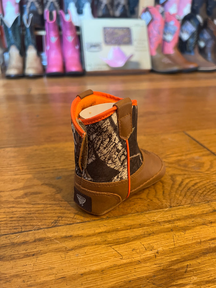 Twister Camo Baby Buckers Cowboy Boots