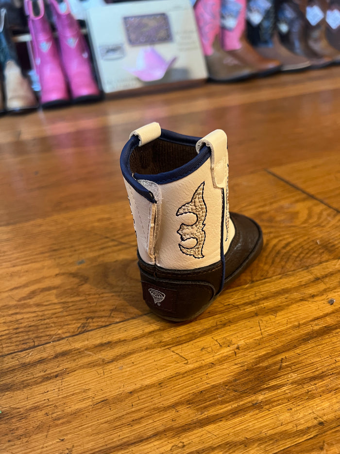 Twister White Baby Buckers Cowboy Boots