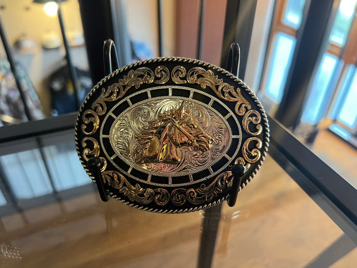 Texan Horse Rodeo Buckle