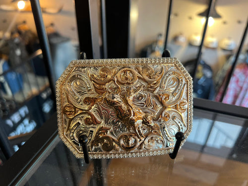 Texan Rodeo Bull Buckle