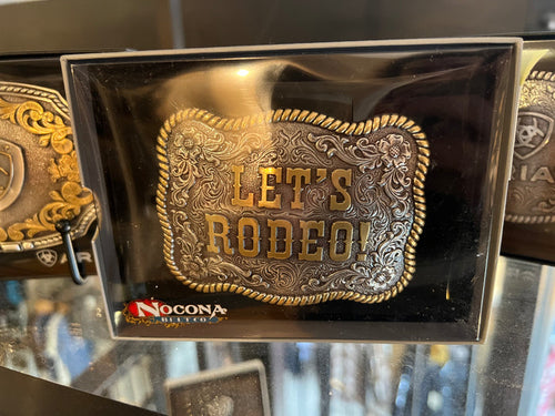 Nocona Let's Rodeo Buckle