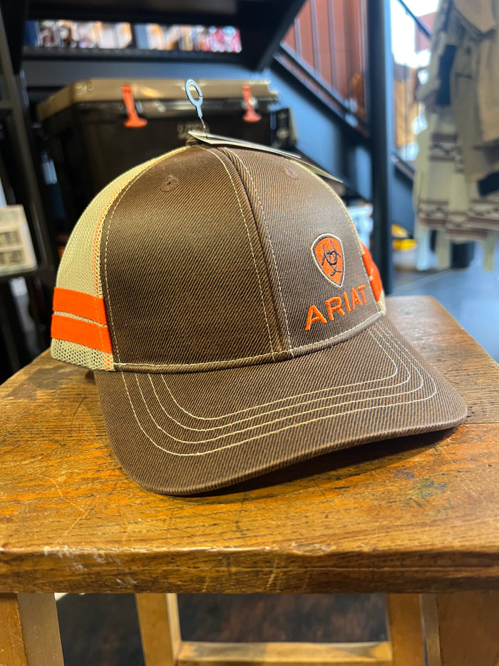 Ariat Orange / Brown Trucker Cap