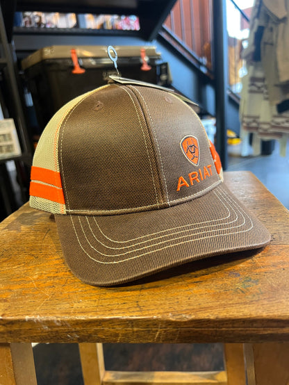 Ariat Orange / Brown Trucker Cap