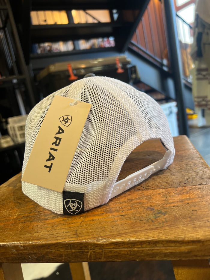 Ariat Grey / White Trucker Cap
