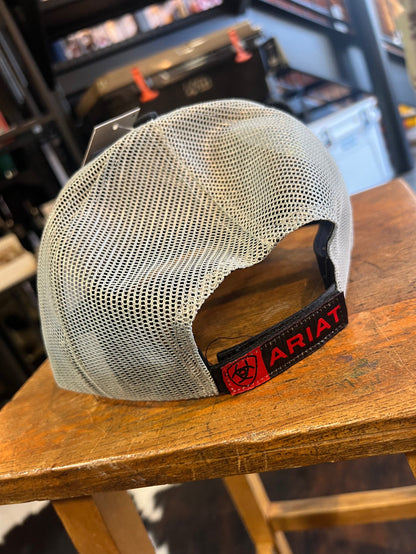 Ariat Black / Red Trucker Cap
