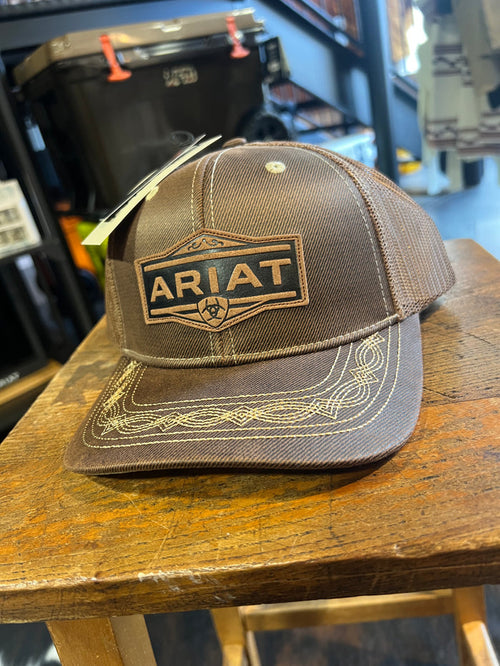Ariat Brown Badge Trucker Cap
